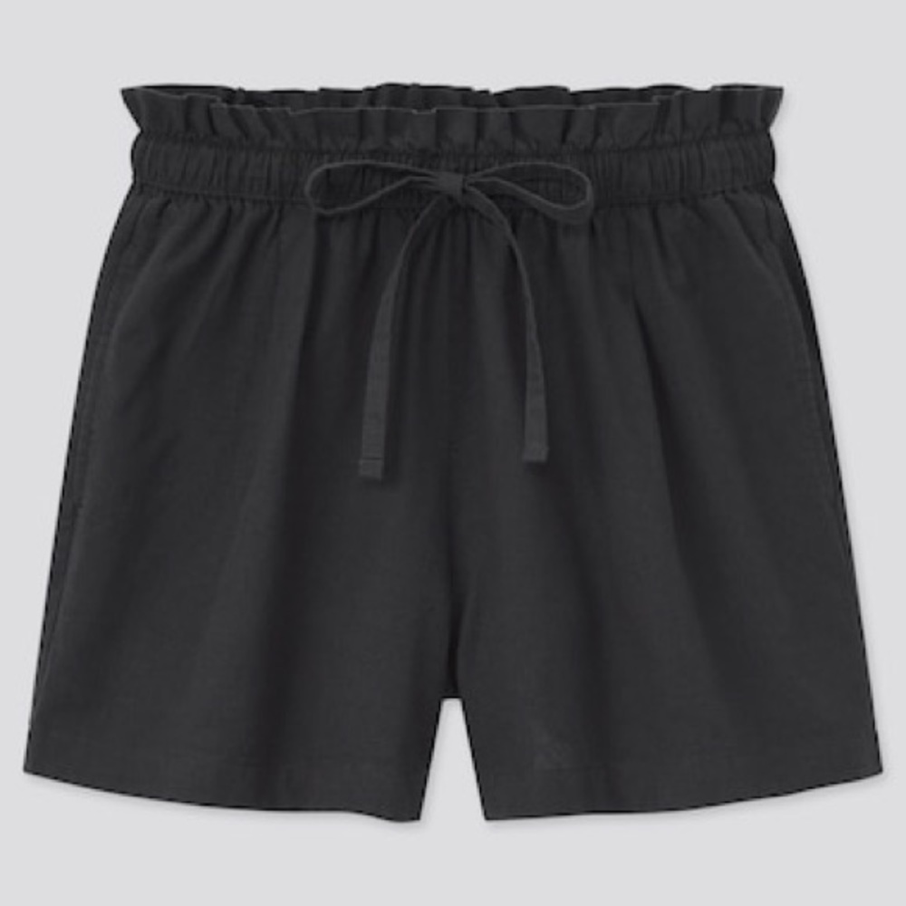 NWT UNIQLO Cotton Linen Relaxed Shorts
